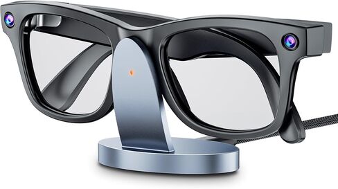 Charger Stand for RayBan Meta Smart Glasses with LED Display, Charging Stand for RayBan Meta Wayfarer/Gen 2,Headliner,Skylar/Gen 2,Oakley HSTN,USB C/A Cable to Adapter, Ray Ban Meta Accessories in Saudi Arabia