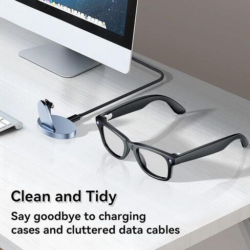 Charger Stand for RayBan Meta Smart Glasses with LED Display, Charging Stand for RayBan Meta Wayfarer/Gen 2,Headliner,Skylar/Gen 2,Oakley HSTN,USB C/A Cable to Adapter, Ray Ban Meta Accessories in Saudi Arabia