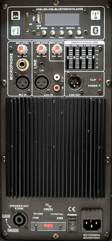 Harmony Audio HA-L15BA Pro DJ Live Series Bluetooth 15" Powered 1200W PA Speaker in Saudi Arabia