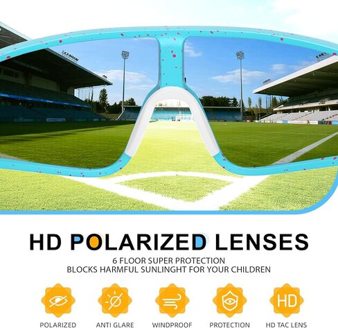 3 Pack Kids Sunglasses Youth Baseball Sunglasses for 3-12 Boys Girls Sports Cycling Running UV Protection Goggles in Saudi Arabia