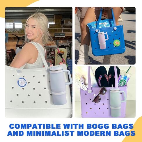 Accessories for Bogg Bag Cup Holder, Bogg Cup Holder for Stanley 40 Oz & All Large Bogg Bags，Leak-Proof Drink Holder with Universal Design(Fits Stanley Cup, Bogg Bag Large, Bog Bag Models) in Saudi Arabia