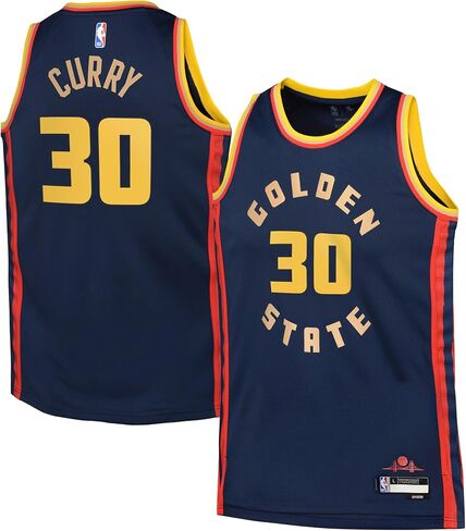 ستيفن كاري غولدن ستايت ووريورز NBA Navy #30 Kids Youth 8-20 City Edition Swingman Player Jersey in Saudi Arabia