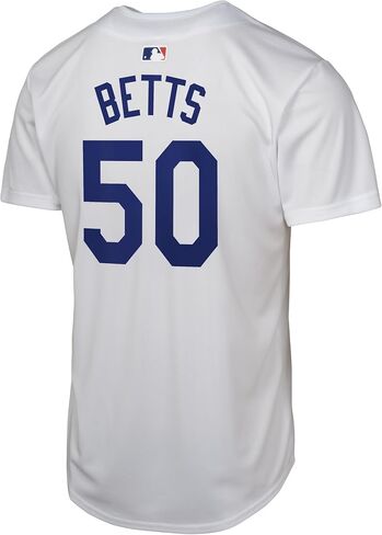 Outerstuff Mookie Betts Los Angeles Dodgers MLB Kids Youth 8-20 White Home Player Jersey in Saudi Arabia