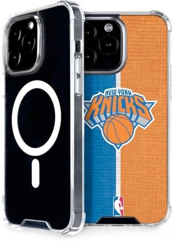 Skinit Phone Case Compatible with MagSafe iPhone 13 Pro Max - Officially Licensed NBA New York Knicks Canvas Design in Saudi Arabia
