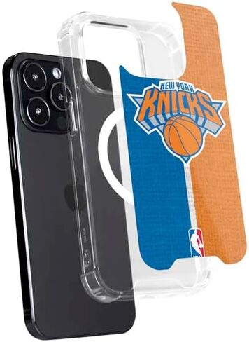 Skinit Phone Case Compatible with MagSafe iPhone 13 Pro Max - Officially Licensed NBA New York Knicks Canvas Design in Saudi Arabia