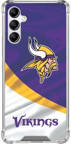Skinit Clear Phone Case Compatible with Galaxy A14 5G - Officially Licensed NFL Minnesota Vikings Design in Saudi Arabia