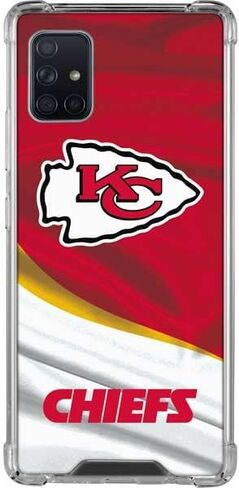حافظة هاتف Skinit الشفافة متوافقة مع هاتف Galaxy A51 5G - تصميم مرخص رسميًا من NFL Kansas City Chiefs in Saudi Arabia