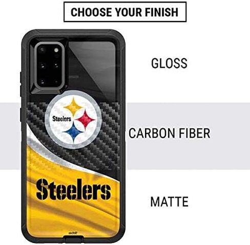 غلاف Skinit متوافق مع OtterBox Defender Galaxy S20 Plus - تصميم مرخص رسميًا من NFL Pittsburgh Steelers in Kuwait