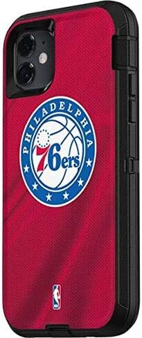 Skinit Decal Skin Compatible with OtterBox Defender iPhone 11 Case - Officially Licensed NBA Philadelphia 76ers Jersey Design in Saudi Arabia