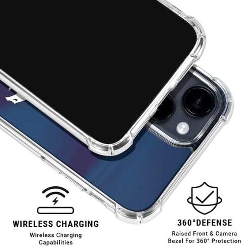 Skinit Clear Phone Case Compatible with iPhone 14 Plus - Officially Licensed NFL Denver Broncos Design in Saudi Arabia