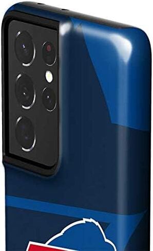 حافظة هاتف Skinit Pro متوافقة مع هاتف Samsung Galaxy S21 Ultra 5G - تصميم رؤية مزدوجة مرخص رسميًا من NFL Buffalo Bills in Saudi Arabia