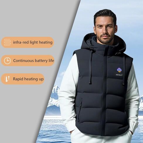 Heated Vest 6 Heat Levels, 23 Heat Zones,Lightweight,Washable,Unisex (Battery Pack Not Included) in Saudi Arabia