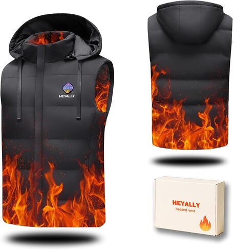 Heated Vest 6 Heat Levels, 23 Heat Zones,Lightweight,Washable,Unisex (Battery Pack Not Included) in Saudi Arabia