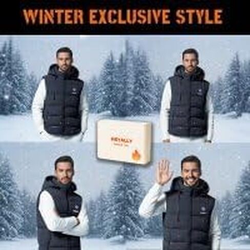Heated Vest 6 Heat Levels, 23 Heat Zones,Lightweight,Washable,Unisex (Battery Pack Not Included) in Saudi Arabia