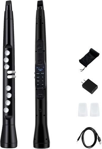 Costzon Electronic Wind Instrument, Portable Mini Digital Electric Saxophone with MIDI, 100 Tones, 3W HIFI Speaker, 4-Octave Range & 2 Fingerings, Rechargeable EWI Synthesizer for Beginners Adults in Saudi Arabia