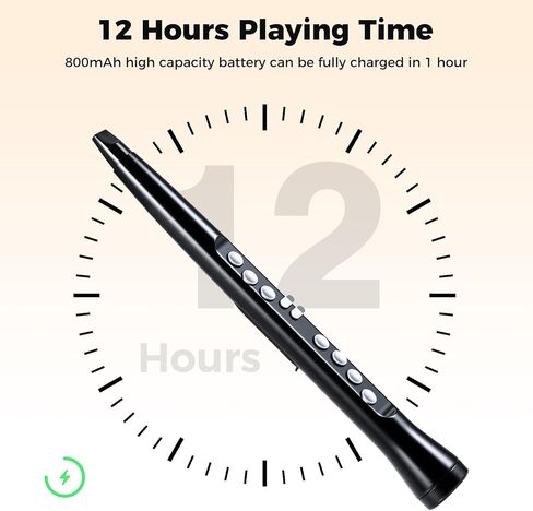 Costzon Electronic Wind Instrument, Portable Mini Digital Electric Saxophone with MIDI, 100 Tones, 3W HIFI Speaker, 4-Octave Range & 2 Fingerings, Rechargeable EWI Synthesizer for Beginners Adults in Saudi Arabia