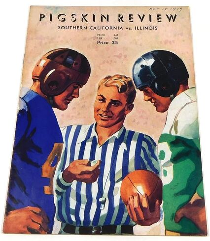 1939 Illinois at USC College Football Program 10-14-39 - College Programs in Saudi Arabia