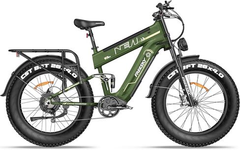 FREESKY Alaska Pro 2025 دراجة كهربائية للبالغين 3000 وات 48 فولت 41 أمبير في الساعة بطارية مزدوجة Ebike 160 ميل طويل المدى 40 ميل في الساعة 26 بوصة إطار سمين تعليق كامل دراجة جبلية إلكترونية مع فرامل هيدروليكية على الطرق الوعرة جميع التضاريس in Kuwait