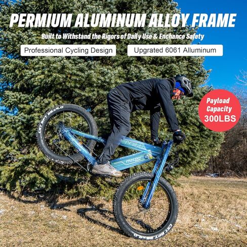 FREESKY Alaska Pro 2025 دراجة كهربائية للبالغين 3000 وات 48 فولت 41 أمبير في الساعة بطارية مزدوجة Ebike 160 ميل طويل المدى 40 ميل في الساعة 26 بوصة إطار سمين تعليق كامل دراجة جبلية إلكترونية مع فرامل هيدروليكية على الطرق الوعرة جميع التضاريس in Kuwait
