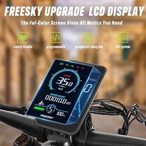 FREESKY Alaska Pro 2025 دراجة كهربائية للبالغين 3000 وات 48 فولت 41 أمبير في الساعة بطارية مزدوجة Ebike 160 ميل طويل المدى 40 ميل في الساعة 26 بوصة إطار سمين تعليق كامل دراجة جبلية إلكترونية مع فرامل هيدروليكية على الطرق الوعرة جميع التضاريس in Kuwait