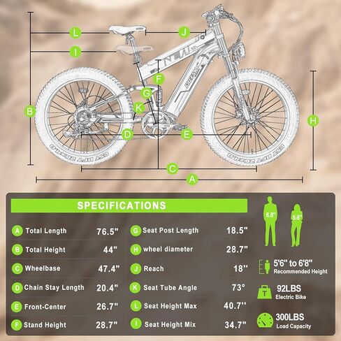 FREESKY Alaska Pro 2025 دراجة كهربائية للبالغين 3000 وات 48 فولت 41 أمبير في الساعة بطارية مزدوجة Ebike 160 ميل طويل المدى 40 ميل في الساعة 26 بوصة إطار سمين تعليق كامل دراجة جبلية إلكترونية مع فرامل هيدروليكية على الطرق الوعرة جميع التضاريس in Kuwait