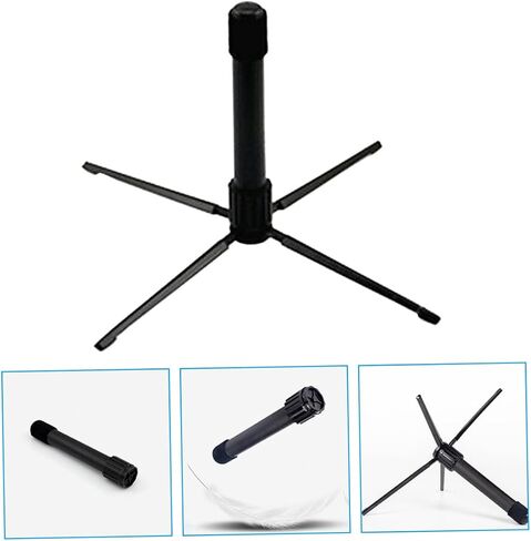 HANABASS Folding Flute Stand Portable Clarinet Holder Adjustable Display Rack for Home and Outdoor Use Stable Instrument Support Compact Design in Saudi Arabia