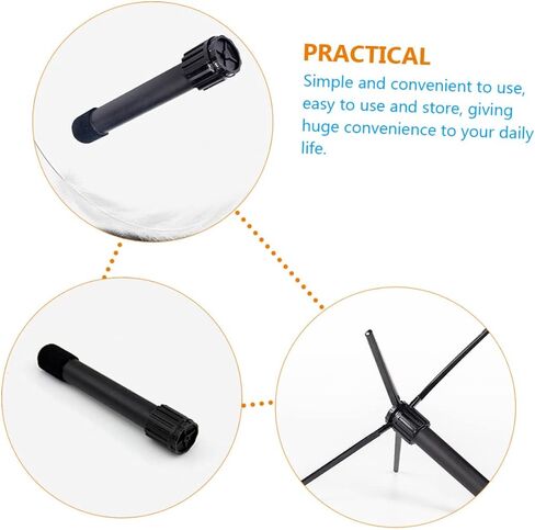 HANABASS Folding Flute Stand Portable Clarinet Holder Adjustable Display Rack for Home and Outdoor Use Stable Instrument Support Compact Design in Saudi Arabia