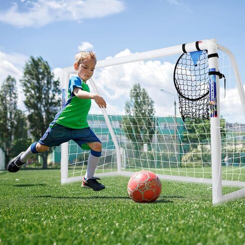 Soccer Goal for Backyard 10×6.5, 8×6 and 6×4 FT Soccer Goals Weatherproof and Portable HPVC Soccer Goal with Soccer Target Net and Carry Bag for Kids and Adults Outdoor's Practice Training in Saudi Arabia