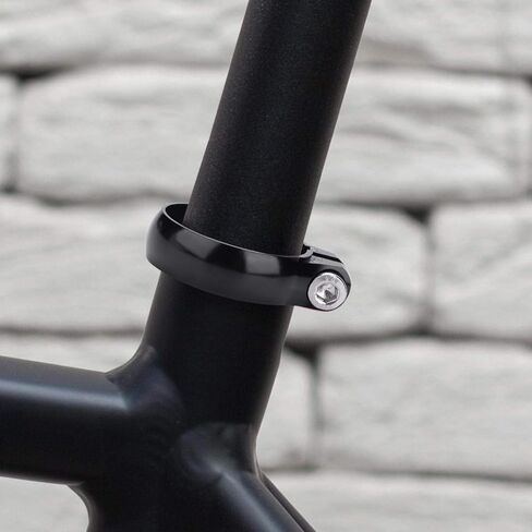 Bolt Clamp Aluminum Alloy Quick Release Seat Post Locking Clamps for 27.2mm(Black) in Saudi Arabia