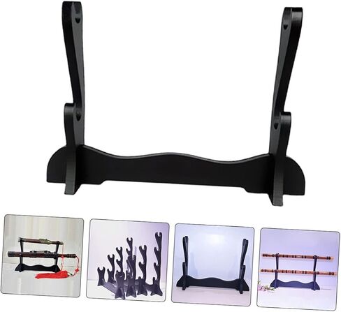 Wooden Flute and Display Stand Two Storage Holder for Musical Instruments and Decorative for Home Display and Organization in Saudi Arabia