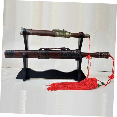 Wooden Flute and Display Stand Two Storage Holder for Musical Instruments and Decorative for Home Display and Organization in Saudi Arabia