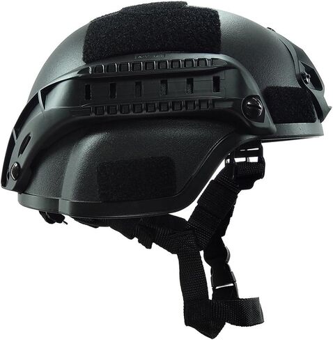 خوذة ATAIRSOFT التكتيكية Airsoft Paintball MICH 2000 مع حاجز جانبي وحامل NVG in Kuwait