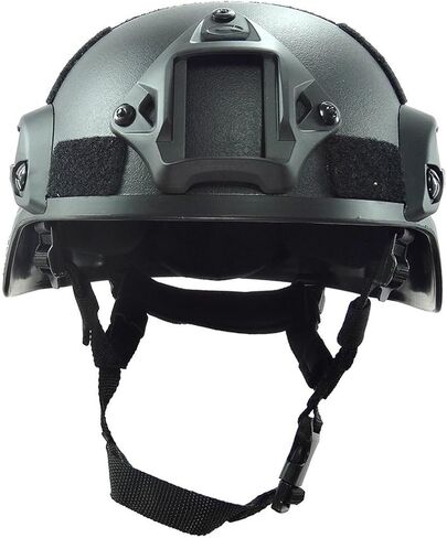 خوذة ATAIRSOFT التكتيكية Airsoft Paintball MICH 2000 مع حاجز جانبي وحامل NVG in Kuwait