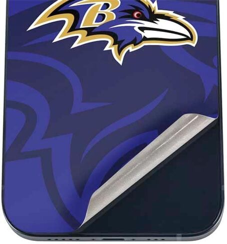 Skinit Decal Phone Skin Compatible with iPhone 17 Pro Max - Officially Licensed NFL Baltimore Ravens Black & White Design in Saudi Arabia