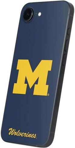 Skinit Decal Phone Skin Compatible with iPhone 16e - Officially Licensed University of Michigan M Logo Design in Saudi Arabia