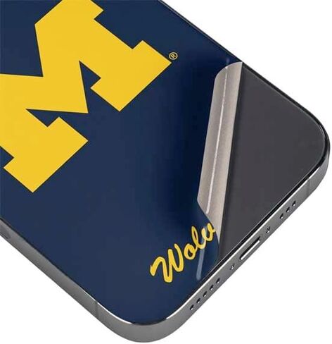 Skinit Decal Phone Skin Compatible with iPhone 16e - Officially Licensed University of Michigan M Logo Design in Saudi Arabia