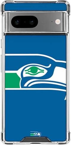Skinit Clear Phone Case Compatible with Google Pixel 8 - Officially Licensed NFL Seattle Seahawks Retro Logo Design in Saudi Arabia