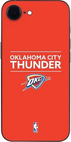Skinit Decal Phone Skin Compatible with iPhone 16e - Officially Licensed NBA Oklahoma City Thunder Large Logo Design in Saudi Arabia
