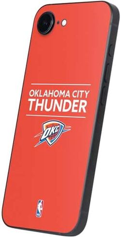 Skinit Decal Phone Skin Compatible with iPhone 16e - Officially Licensed NBA Oklahoma City Thunder Large Logo Design in Saudi Arabia