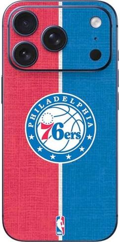 ملصق هاتف Skinit متوافق مع iPhone 17 Pro Max - تصميم مرخص رسميًا من NBA Philadelphia 76ers in Saudi Arabia