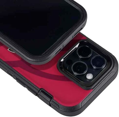غلاف هاتف Skinit متوافق مع OtterBox Defender iPhone 14 Pro Max - تصميم رؤية مزدوجة مرخص رسميًا من NFL Arizona Cardinals in Saudi Arabia