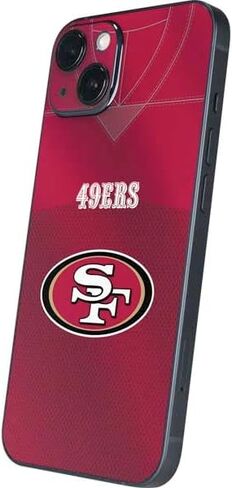 Skinit Decal Phone Skin Compatible with iPhone 15 - Officially Licensed NFL San Francisco 49ers Team Jersey Design in Saudi Arabia