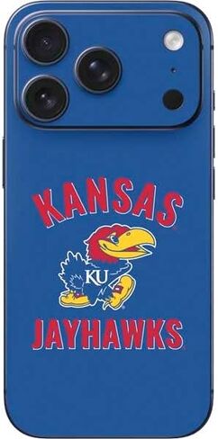 Skinit Decal Phone Skin Compatible with iPhone 17 Pro Max - Officially Licensed University of Kansas Jayhawks Mascot Outline Design in Saudi Arabia