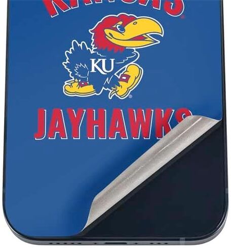 Skinit Decal Phone Skin Compatible with iPhone 17 Pro Max - Officially Licensed University of Kansas Jayhawks Mascot Outline Design in Saudi Arabia