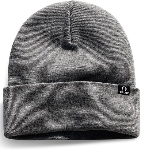 FURTALK 100% Merino Wool Beanie Hat for Men Women Warm Winter Hat Double Layer Knitted Beanies in Saudi Arabia
