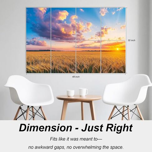 WoveN SounD Art Acoustic Panels, Sound Absorbing, Wall Decoration, Suitable for Artistic Noise Reduction, Bedroom Studios & Home Theaters (Golden Trees-Rocks & Peak), 48x32x0.4 Inch in Kuwait