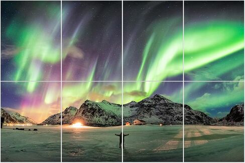 WoveN SounD Art Acoustic Panels, Sound Absorbing, Wall Decoration, Suitable for Artistic Noise Reduction, Bedroom Studios & Home Theaters (Golden Trees-Rocks & Peak), 48x32x0.4 Inch in Kuwait