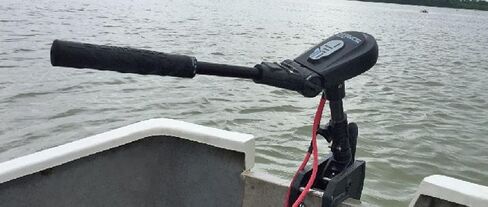 HASWING Electric Trolling Motor – 12V 1 HP Power 35.4 Inch Shaft Protruar Brushless Transom Mount Bracket Stepless Speed Control Folding Handle Boat Fishing Saltwater Freshwater in Saudi Arabia