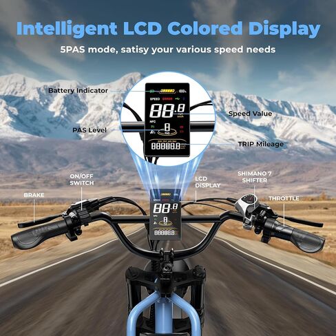 Dual Battery Electric Bike for Adults, 160 Miles Long Range Cargo Ebike with 48V 60AH Removable 2880WH Battery, 1450W Peak Motor 34MPH Electric Bicycle, 20" x 4" Fat Tire Hydraulic Brakes E Bike in Saudi Arabia