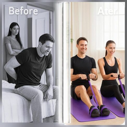 Premium 6 Tubes Foot Pedal Resistance Band – Multifunction Tension Rope for Full-Body Workouts, Yoga & Home Fitness | Strong Elastic Puller | Upgraded Handles & Heavy-Duty Design in Saudi Arabia